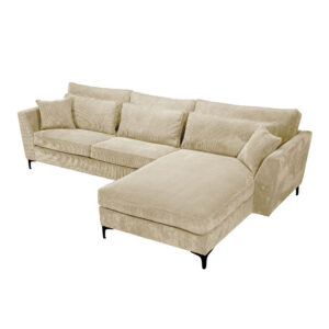 FOREVER ΚΑΝΑΠΕΣ ΓΩΝΙΑ ΔΕΞΙΑ BEIGE 316x185x92