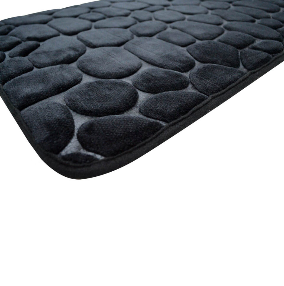 ΠΑΤΑΚΙ ΜΠΑΝΙΟΥ MEMORY FOAM ΜΑΥΡΟ ΒΟΤΣΑΛΟ ΜΕ SBR 50x80εκ.