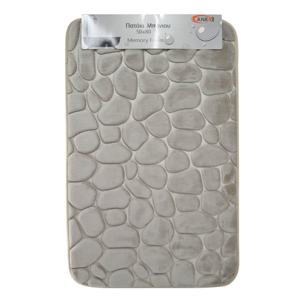 ΠΑΤΑΚΙ ΜΠΑΝΙΟΥ MEMORY FOAM ΜΠΕΖ ΒΟΤΣΑΛΟ ΜΕ SBR 50x80εκ.