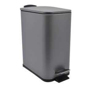 ΚΑΛΑΘΙ ΜΠΑΝΙΟΥ ΟΡΘΟΓΩΝΙΟ 5l INOX ΓΚΡΙ SOFT CLOSE