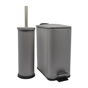 ΚΑΛΑΘΙ ΜΠΑΝΙΟΥ ΟΡΘΟΓΩΝΙΟ 5l INOX ΓΚΡΙ SOFT CLOSE