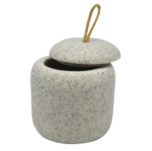 ΘΗΚΗ ΓΙΑ ΒΑΜΒΑΚΙ ΠΟΛΥΕΣΤΕΡΙΚΗ ΕΦΕ ΓΚΡΙ ΠΕΤΡΑ,9,5x9,5x9,5εκ.