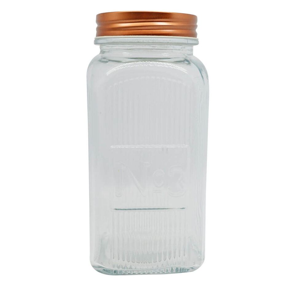 ΒΑΖΟ ΓΥΑΛΙΝΟ ΜΕ ROSE GOLD ΜΕΤΑΛΛΙΚΟ ΚΑΠΑΚΙ 1500ml