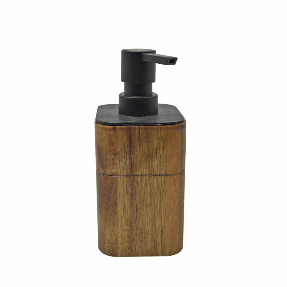 DISPENSER ΞΥΛΙΝΟ ΜΕ ΜΑΥΡΗ ΜΑΤ ΑΝΤΛΙΑ 7,6x7,6x17,5εκ.