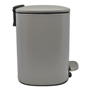 ΚΑΛΑΘΙ ΜΠΑΝΙΟΥ 5lt INOX ΤΕΤΡΑΓΩΝΟ ΓΚΡΙ ΜΑΤ SOFT CLOSE