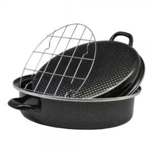 ΓΑΣΤΡΑ ΟΒΑΛ ΕΜΑΓΙΕ ΜΕ ΣΧΑΡΑ ΚΑΙ ΑΝΟΞΕΙΔΩΤΟ ΧΕΙΛΟΣ 42x32x16εκ.