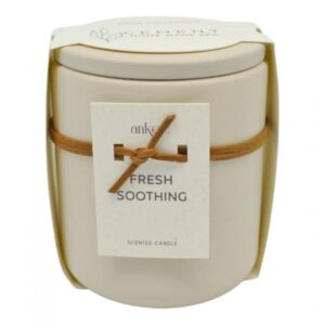 ΑΡΩΜΑΤΙΚΟ ΚΕΡΙ FRESH SOOTHING ΣΕ ΤΣΙΜΕΝΤΕΝΙΟ ΔΟΧΕΙΟ ΜΕ ΚΑΠΑΚΙ 8,8x8,8x10εκ.