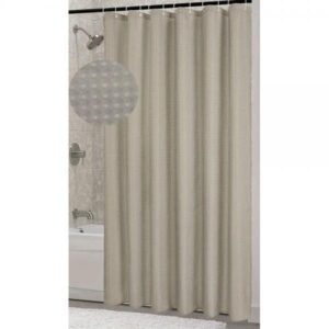 ΚΟΥΡΤΙΝΑ ΠΟΛΥΕΣΤΕΡΙΚΗ 180x180εκ 115gsm ΜΕ 12 ΚΡΙΚΟΥΣ ΣΕ ΜΠΕΖ ΧΡΩΜΑ