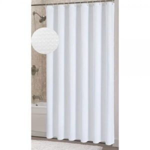 ΚΟΥΡΤΙΝΑ ΠΟΛΥΕΣΤΕΡΙΚΗ 180x180εκ 115gsm ΜΕ 12 ΚΡΙΚΟΥΣ ΣΕ ΑΣΠΡΟ ΧΡΩΜΑ