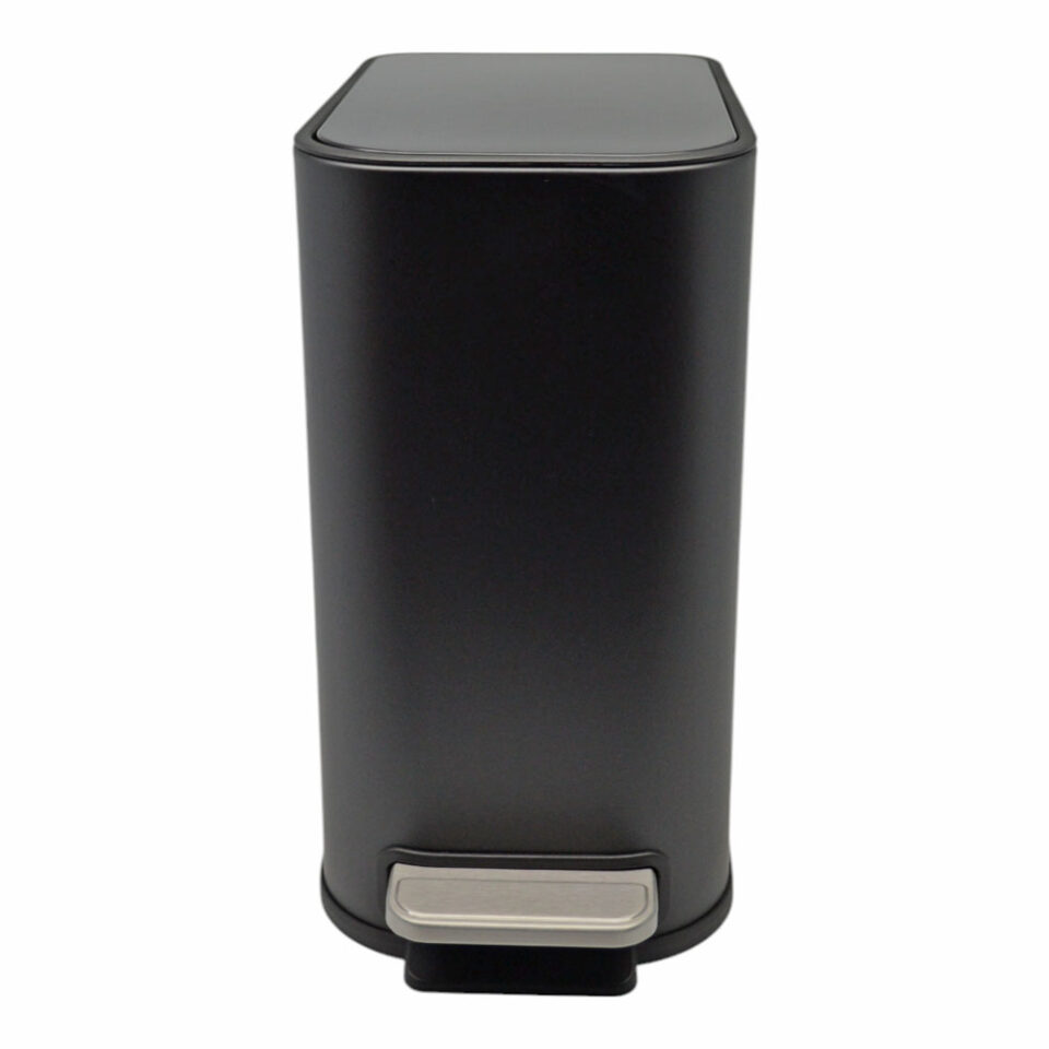 ΚΑΛΑΘΙ ΜΠΑΝΙΟΥ BELLO 5lt SOFT CLOSE SLIM ΜΕΤΑΛΛΙΚΟ ΜΑΥΡΟ ΜΑΤ