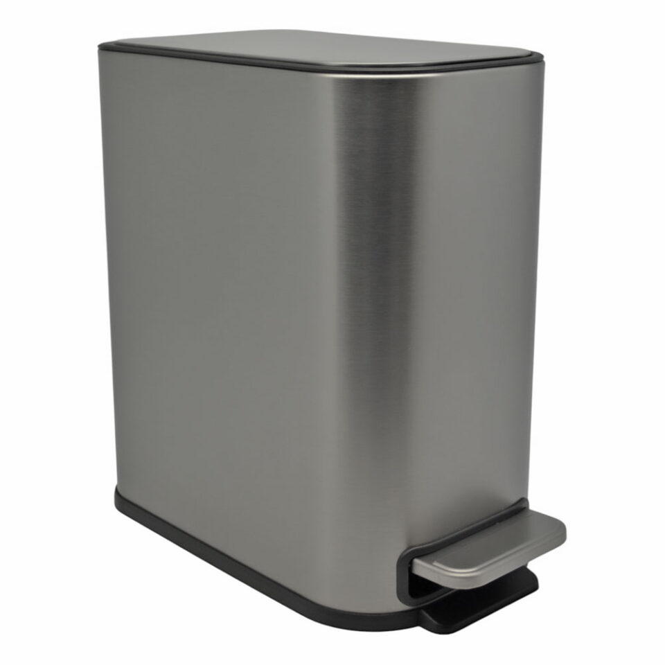 ΚΑΛΑΘΙ ΜΠΑΝΙΟΥ SOUL 5lt SOFT CLOSE SLIM FINGER PRINT PROOF INOX ΜΑΤ