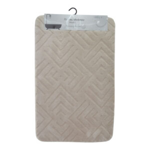 ΠΑΤΑΚΙ ΜΠΑΝΙΟΥ MEMORY FOAM ΣΕ ΜΠΕΖ ΧΡΩΜΑ ΜΕ PVC ΠΛΑΤΗ 50x80εκ.
