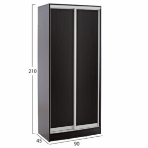 ΝΤΟΥΛΑΠΑ ΣΥΡΟΜΕΝΗ ΜΕΛΑΜΙΝΗΣ 90x45x210Yεκ. ΒΕΓΓΕ 2ΦΥΛΛΗ FB92436.02