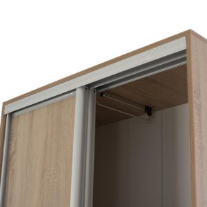 ΝΤΟΥΛΑΠΑ ΣΥΡΟΜΕΝΗ ΜΕΛΑΜΙΝΗΣ 90x45x210Yεκ. SONAMA OAK 2ΦΥΛΛΗ