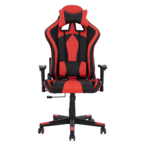 ΚΑΡΕΚΛΑ ΓΡΑΦΕΙΟΥ GAMING ΜΑΥΡΟ ΚΟΚΚΙΝΟ PU 67x70x130 εκ.