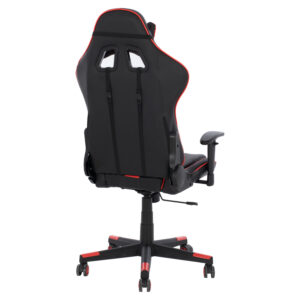 ΚΑΡΕΚΛΑ ΓΡΑΦΕΙΟΥ GAMING ΜΑΥΡΟ ΚΟΚΚΙΝΟ PU 67x70x130 εκ.