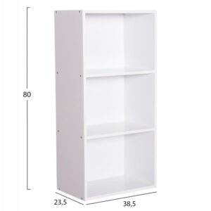 ΡΑΦΙΕΡΑ ΤΟΙΧΟΥ ΛΕΥΚΗ ΜΕΛΑΜΙΝΗ 38,5x23,5x80Υεκ.