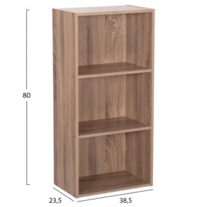 ΡΑΦΙΕΡΑ ΤΟΙΧΟΥ SONAMA OAK ΜΕΛΑΜΙΝΗ 38,5x23,5x80Υεκ.