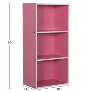 ΡΑΦΙΕΡΑ ΤΟΙΧΟΥ ΡΟΖ-ΛΕΥΚΗ ΜΕΛΑΜΙΝΗ 38,5x23,5x80Υεκ.