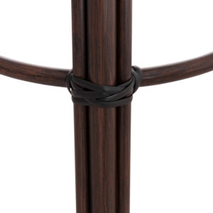 ΣΚΑΜΠΟ ΑΛΟΥΜΙΝΙΟΥ ΜΕΣ.ΥΨΟΥΣ CHINO BAMBOO LOOK & TEXTILENE ΚΑΦΕ 43x43x65Υεκ