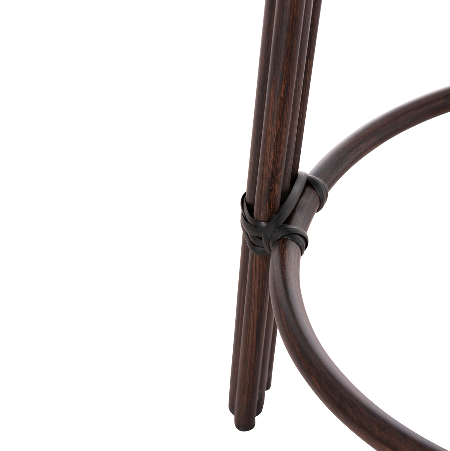 ΣΚΑΜΠΟ ΑΛΟΥΜΙΝΙΟΥ ΜΕΣ.ΥΨΟΥΣ CHINO BAMBOO LOOK & TEXTILENE ΚΑΦΕ 43x43x65Υεκ