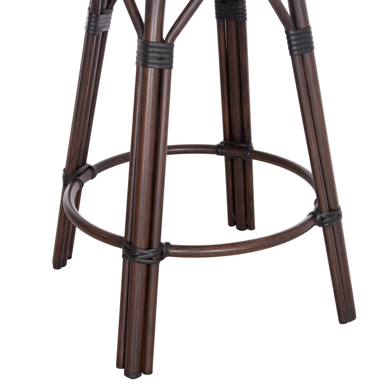 ΣΚΑΜΠΟ ΑΛΟΥΜΙΝΙΟΥ ΜΕΣ.ΥΨΟΥΣ CHINO BAMBOO LOOK & TEXTILENE ΚΑΦΕ 43x43x65Υεκ