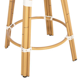 ΣΚΑΜΠΟ ΑΛΟΥΜΙΝΙΟΥ ΜΕΣ.ΥΨΟΥΣ CHINO BAMBOO LOOK ΦΥΣΙΚΟ & TEXTILENE 43x43x65Υεκ