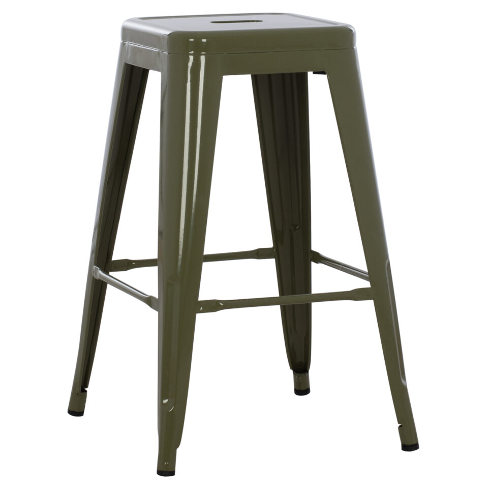 ΣΚΑΜΠΟ ΜΕΣΑΙΟΥ ΥΨΟΥΣ ΜΕΤΑΛΛΙΚΟ DARK OLIVE GREEN 43x43x67Υεκ.