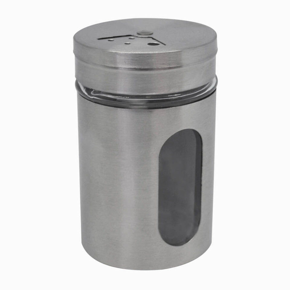 ΑΛΑΤΟΠΙΠΕΡΟ INOX ΜΕ ΓΥΑΛΙ 5x5x8,2εκ