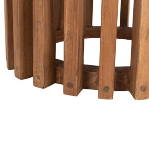 ΒΑΣΗ BAR STAND ΕΣΩΤ.ΧΩΡΟΥ ΜΕΣ.ΥΨΟΥΣ ΣΤΡΟΓΓΥΛΗ MINDI ΞΥΛΟ ΣΕ ΦΥΣΙΚΟ Φ40x90Υεκ.