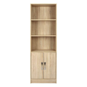 ΒΙΒΛΙΟΘΗΚΗ ΜΕΛΑΜΙΝΗΣ SONAMA ΜΕ ΧΕΡΟΥΛΙ ΜΕΤ.60x30x180εκ