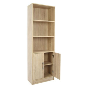 ΒΙΒΛΙΟΘΗΚΗ ΜΕΛΑΜΙΝΗΣ SONAMA ΜΕ ΧΕΡΟΥΛΙ ΜΕΤ.60x30x180εκ