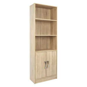 ΒΙΒΛΙΟΘΗΚΗ ΜΕΛΑΜΙΝΗΣ SONAMA ΜΕ ΧΕΡΟΥΛΙ ΜΕΤ.60x30x180εκ