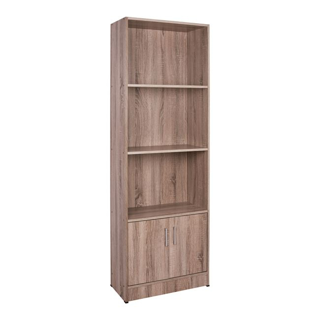 ΒΙΒΛΙΟΘΗΚΗ ΜΕΛΑΜΙΝΗΣ ΣΕ ΧΡΩΜΑ SONAMA 60x30x174Υεκ.