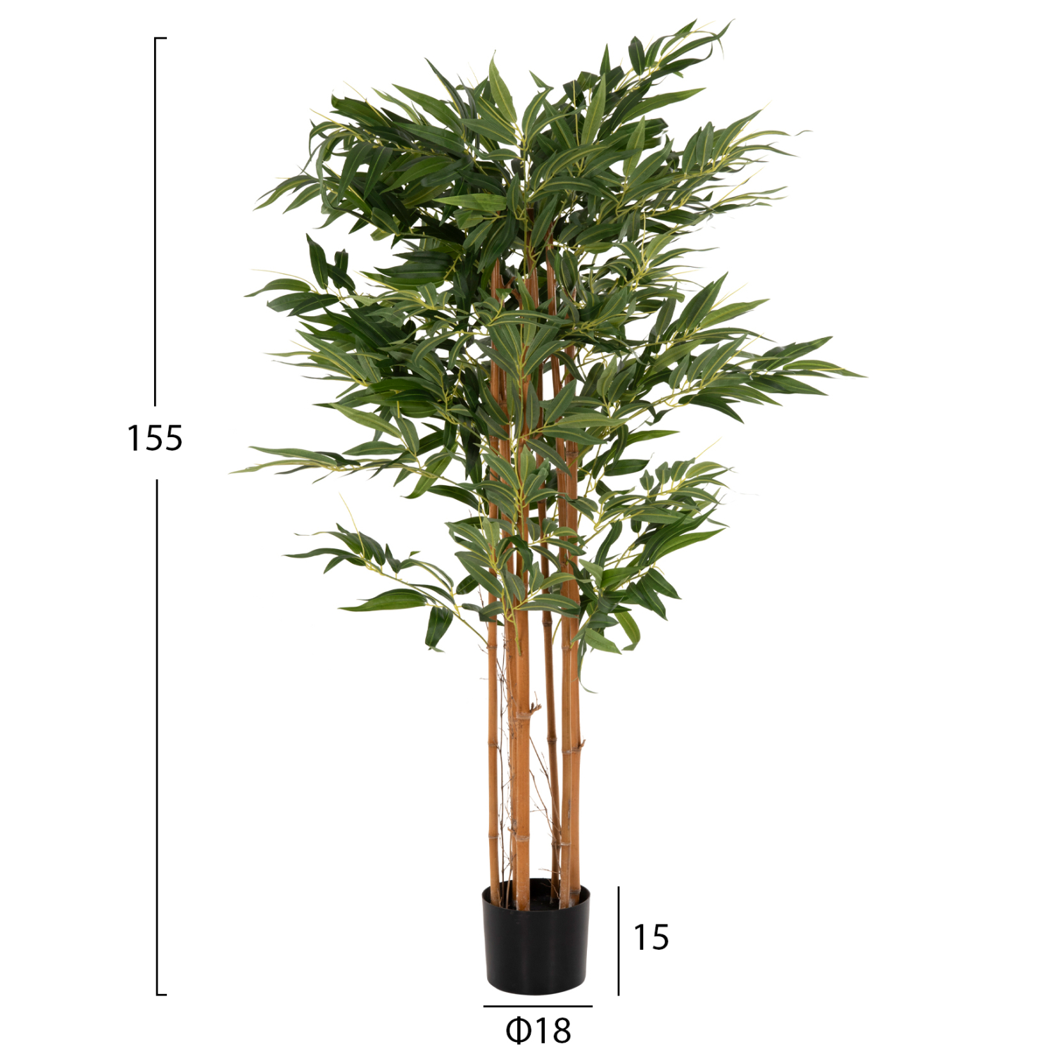 ΔΙΑΚΟΣΜΗΤΙΚΟ ΣΥΝΘΕΤΙΚΟ ΦΥΤΟ BAMBOO ΣΕ ΓΛΑΣΤΡΑ 155Υεκ.