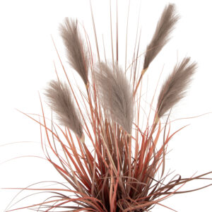ΔΙΑΚΟΣΜΗΤΙΚΟ ΣΥΝΘΕΤΙΚΟ ΦΥΤΟ ΣΕ ΓΛΑΣΤΡΑ ME GRASS+FEATHERS Φ14,5x12,5-86Υεκ.