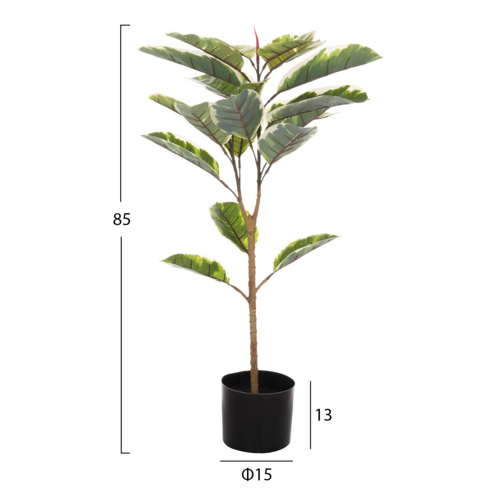ΔΙΑΚΟΣΜΗΤΙΚΟ ΣΥΝΘΕΤΙΚΟ ΦΥΤΟ OAK LEAF ΣΕ ΓΛΑΣΤΡΑ 85Υεκ.