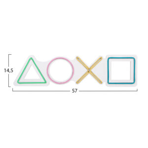 ΔΙΑΚΟΣΜΗΤΙΚΟ ΤΟΙΧΟΥ ΦΩΤΙΖΟΜΕΝΟ GAME CONTROLS 57x2x14,5εκ.