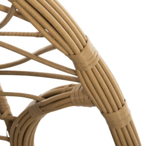ΔΙΠΛΗ ΚΡΕΜΑΣΤΗ ΦΩΛΙΑ ME ΥΠΟΠΟΔΙΟ ΜΠΕΖ ΣΥΝΘ.RATTAN-ΓΚΡΙ ΜΕΤΑΛ.ΣΚΕΛΕΤΟΣ Φ120x200Υεκ