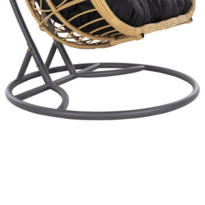 ΔΙΠΛΗ ΚΡΕΜΑΣΤΗ ΦΩΛΙΑ ME ΥΠΟΠΟΔΙΟ ΜΠΕΖ ΣΥΝΘ.RATTAN-ΓΚΡΙ ΜΕΤΑΛ.ΣΚΕΛΕΤΟΣ Φ120x200Υεκ