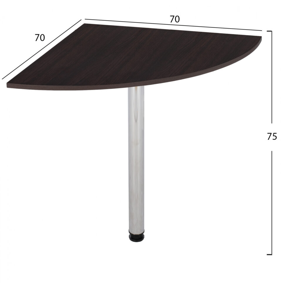 ΕΠΕΚΤΑΣΗ ΓΡΑΦΕΙΟΥ ΤΡΙΓΩΝΙΚΗ OAK ΒΕΓΓΕ 70x70x75 εκ.