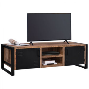 ΕΠΙΠΛΟ TV TURNER ΜΕΤΑΛΛΟ & ΜΑΣΙΦ ΞΥΛΟ MANGO ΦΥΣΙΚΟ 160x45x51Υ εκ.