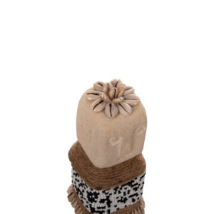 ΕΠΙΤΡΑΠΕΖΙΟ ΑΓΑΛΜΑΤΙΔΙΟ ΛΕΥΚΟ PARAS STONE-ΧΑΝΤΡΕΣ-SEAGRASS ΣΧΟΙΝΙ 7x7x17Υεκ.