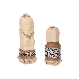 ΕΠΙΤΡΑΠΕΖΙΟ ΑΓΑΛΜΑΤΙΔΙΟ ΛΕΥΚΟ PARAS STONE-ΧΑΝΤΡΕΣ-SEAGRASS ΣΧΟΙΝΙ 7x7x17Υεκ.