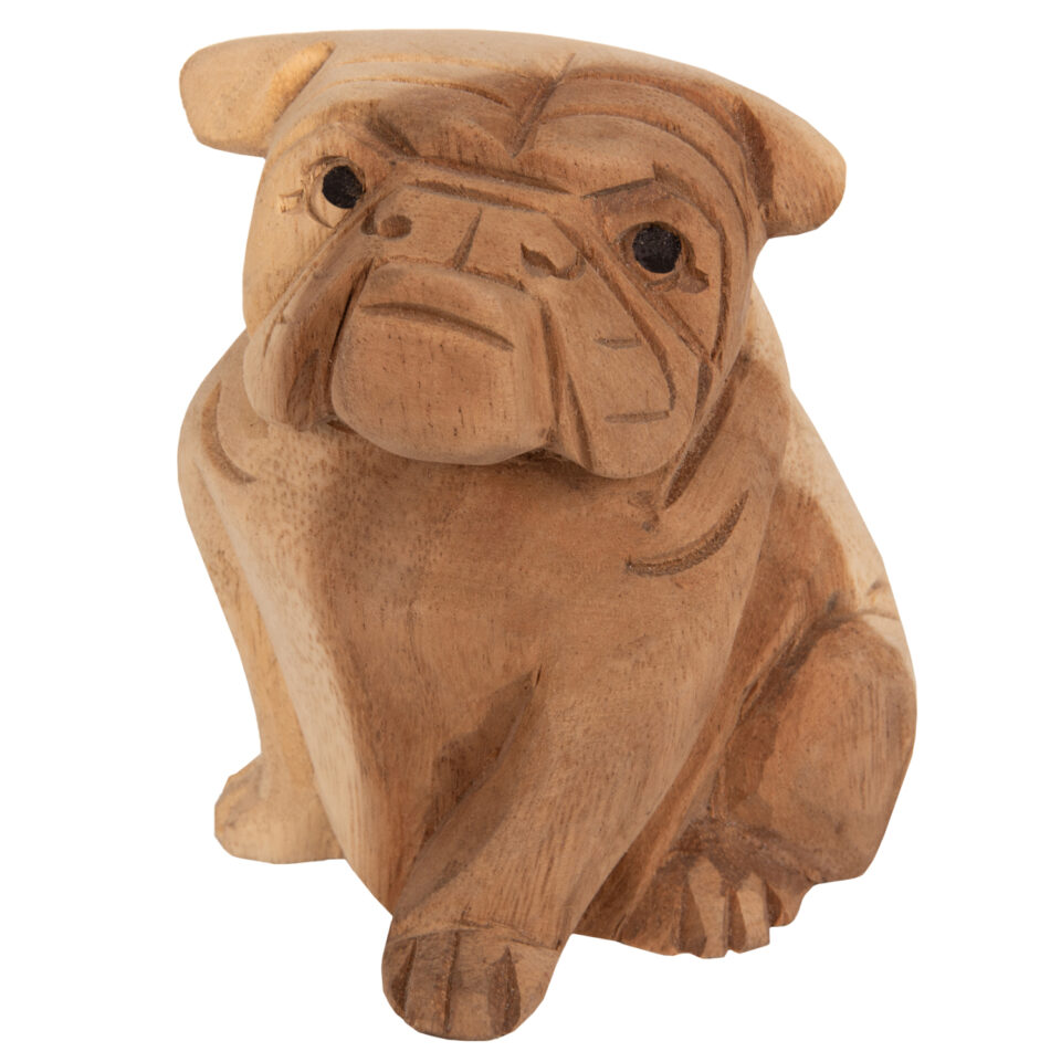 ΕΠΙΤΡΑΠΕΖΙΟ ΔΙΑΚΟΣΜΗΤΙΚΟ BULLDOG ΞΥΛΟ SUAR ΣΕ ΦΥΣΙΚΟ ΧΡΩΜΑ 9x8x12Y εκ.