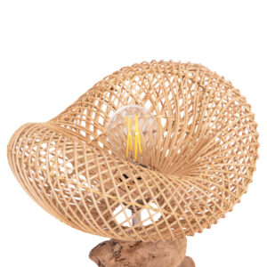 ΕΠΙΤΡΑΠΕΖΙΟ ΔΙΑΚΟΣΜΗΤΙΚΟ ΦΩΤΙΣΤΙΚΟ DRIFTWOOD & RATTAN 32x30x53Υεκ.