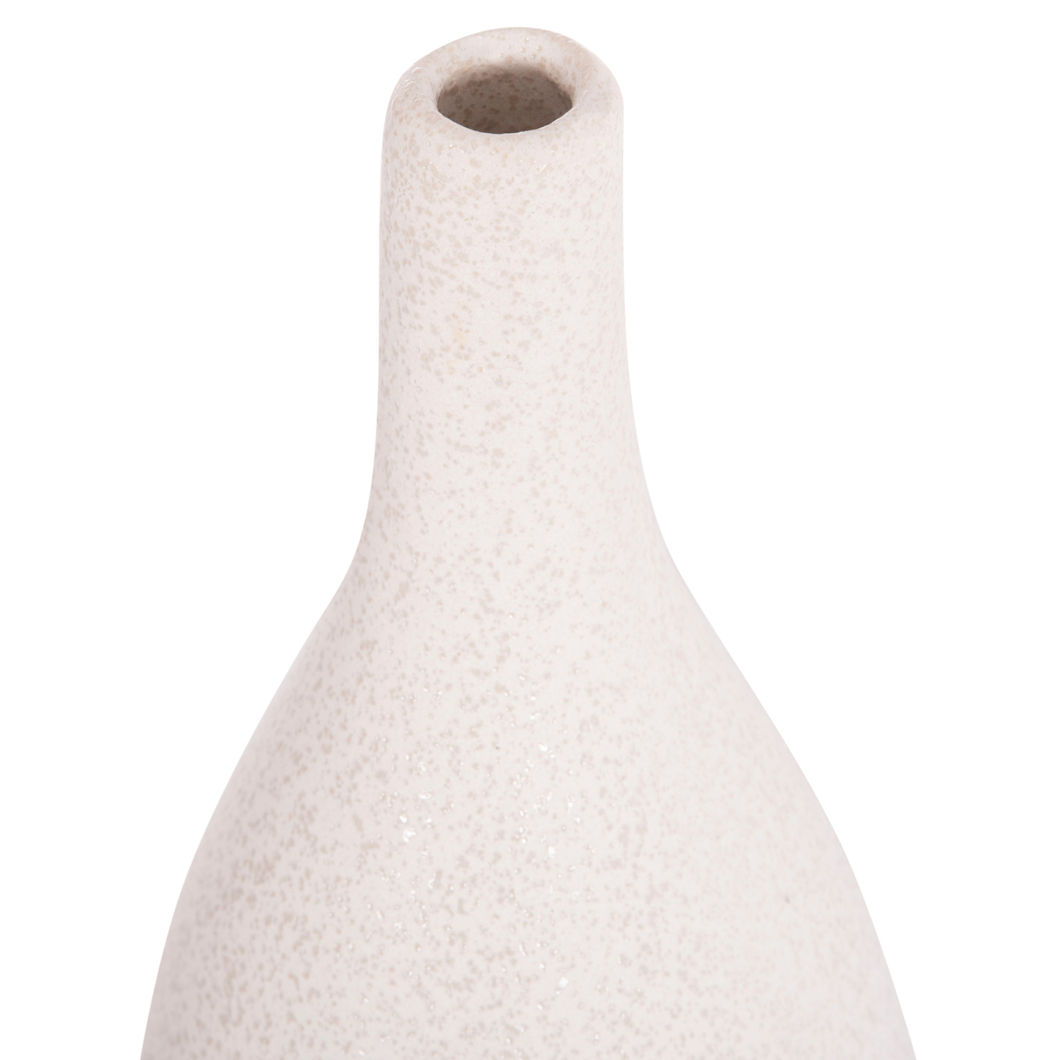 ΕΠΙΤΡΑΠΕΖΙΟ ΚΕΡΑΜΙΚΟ ΔΙΑΚΟΣΜΗΤΙΚΟ ΥΠΟΛΕΥΚΟ ΚΡΥΣΤΑΛΛΙΚΟ Φ14x33,5Υεκ