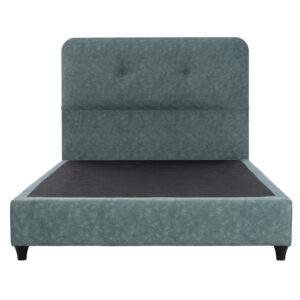 FB9648.27 ΚΡΕΒΑΤΙ, LIGHT GREEN NUBUCK-type fabric, 120x200 εκ.
