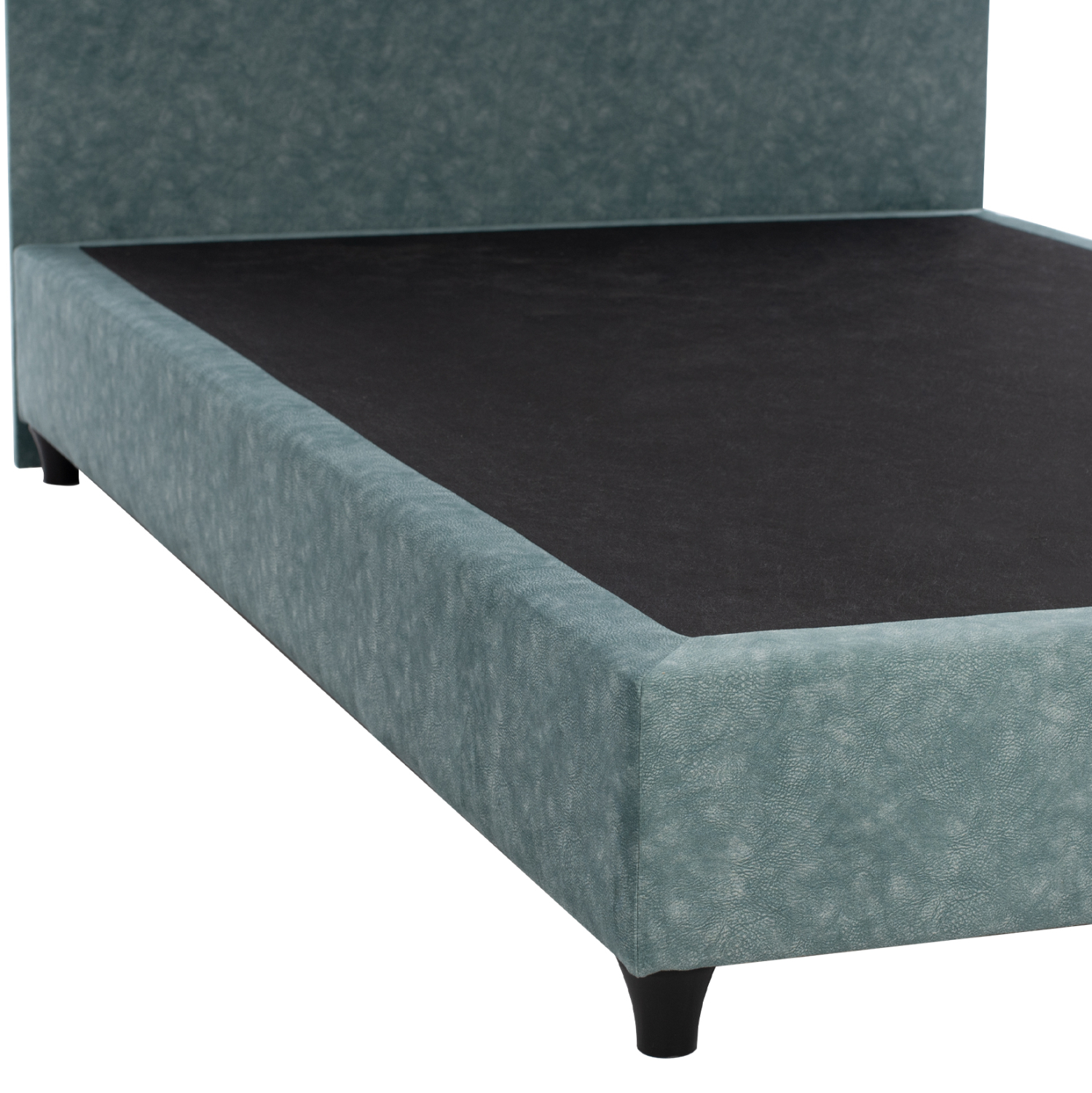 FB9648.27 ΚΡΕΒΑΤΙ, LIGHT GREEN NUBUCK-type fabric, 120x200 εκ.