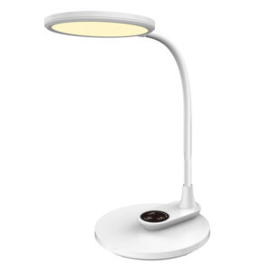 ΦΩΤΙΣΤΙΚΟ ΓΡΑΦΕΙΟΥ LED ΛΕΥΚΟ ABS & ΣΙΛΙΚΟΝΗ 17x26,6x34,5Υ εκ.